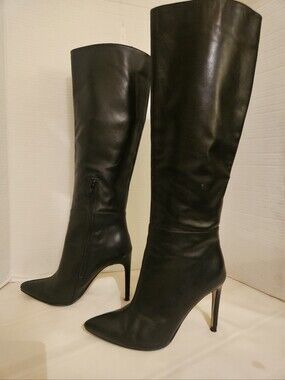 Guess Black Over-the-Knee Pointed Toe Stiletto Boots